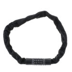 Antifurt bicicleta, Dispozitiv de blocare biciclete, Cifru cu 5 digits, lungime 90cm, culoare Neagra - imagine 6