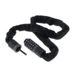 Antifurt bicicleta, Dispozitiv de blocare biciclete, Cifru cu 5 digits, lungime 90cm, culoare Neagra - imagine 7