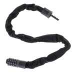 Antifurt bicicleta, Dispozitiv de blocare biciclete, Cifru cu 5 digits, lungime 90cm, culoare Neagra - imagine 9