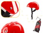 Set Protectie pentru copii, 7 piese, model SKATEBOARD, culoarea Rosie - imagine 2