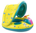 Ponton, Saltea de apa, gonflabila pentru copii cu acoperis, dimensiune 65 x 73 cm - imagine 5