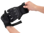 Manusi Tactice cu elemente de protectie, marime XL, cu destinatie Moto, ATV, SSV, QUAD, culoare Neagra - imagine 3
