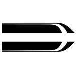 Set 2 stickere autoadezive Tuning, model "Hood Stripes V1", dimensiune 85 x 12 cm, culoare Neagra - imagine 2