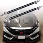 Set 2 Tije din Aluminiu reglabile pentru Consolidare Spoiler, lungime 20cm, IMITATIE CARBON - imagine 2