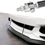 Set 2 Tije din Aluminiu reglabile pentru Consolidare Spoiler, lungime 20cm, IMITATIE CARBON - imagine 7