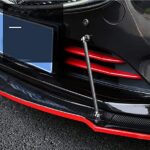 Set 2 Tije din Aluminiu reglabile pentru Consolidare Spoiler, lungime 15cm, IMITATIE CARBON - imagine 3