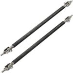 Set 2 Tije din Aluminiu reglabile pentru Consolidare Spoiler, lungime 15cm, IMITATIE CARBON - imagine 6