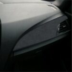 Folie Auto Colantare Trimuri, Model Piele Neagra, 100 x 45cm