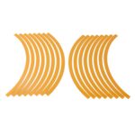 Set 16 inele din autocolant pentru jante culoare Gold Lucios - imagine 2
