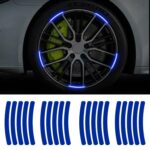 Set 20 bucati Elemente Reflectorizante "Wheel Arch" pentru autoturisme, biciclete, motociclete, atv-uri, scutere, culoare Albastra