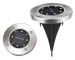 Set 4 x Lampa Solara estetica exterioara de gradina, cu 8 LED-uri, cu suport scurt - imagine 6