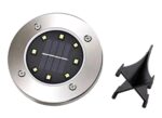 Set 4 x Lampa Solara estetica exterioara de gradina, cu 8 LED-uri, cu suport scurt - imagine 8