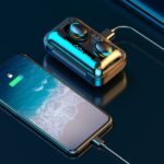 Casti fara fir TWS Ear Drops F9 cu statie de andocare/incarcare - imagine 7