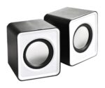 Boxe Stereo 2.0 cu conectare USB & Jack, putere 2 x 3W, culoare alba - imagine 3