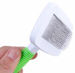 Perie de par alba cu verde pentru animale AVX-ZW3C - imagine 2