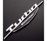 Emblema auto TURBO EDITION (reliefata 3D) - cu banda adeziva - imagine 2