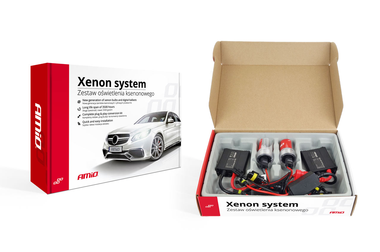Kit XENON AC model SLIM, compatibil D2R, 35W, 9-16V, 6000K, destinat competitiilor auto sau off-road - imagine 1