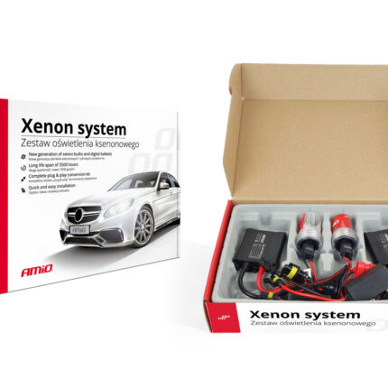 Kit XENON AC model SLIM, compatibil D2S, 35W, 9-16V, 4300K, destinat competitiilor auto sau off-road