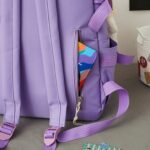 Set 4-in-1 pentru Scolari sau Prescolari - (rucsac, geanta de umar, plic elegant, penar), culoare VIOLET cu IEPURAS, Cod AVX-WT-BUNN-VIOLET - imagine 3