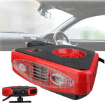 Aeroterma Auto 3in1, pentru ventilatie, incalzire sau dezaburire geam auto, 12V, 150W, cu lanterna - imagine 2