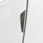 Set 8 elemente de protectie usa "Imitatie Carbon", flexibile, autoadezive, culoare Neagra - imagine 2