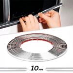 Rola Ornament autoadeziv, 10mm x 15m, culoare Crom SILVER