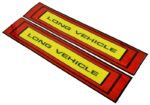 Set sticker reflectorizant pentru camion " LONG VEHICLE " 50 x 10cm
