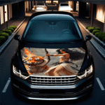 Folie Capota Auto "Hood Art" rezistenta la exterior, marime S (150 x 110cm) - Cod: AVX-CAPOTA-010S - imagine 2