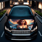 Folie Capota Auto "Hood Art" rezistenta la exterior, marime S (150 x 110cm) - Cod: AVX-CAPOTA-012S - imagine 2