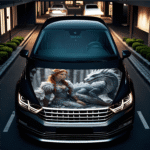 Folie Capota Auto "Hood Art" rezistenta la exterior, marime S (150 x 110cm) - Cod: AVX-CAPOTA-014S - imagine 2