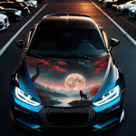 Folie Capota Auto "Hood Art" rezistenta la exterior, marime M (165 x 120cm) - Cod: AVX-CAPOTA-021M