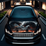 Folie Capota Auto "Hood Art" rezistenta la exterior, marime M (165 x 120cm) - Cod: AVX-CAPOTA-022M - imagine 2