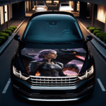 Folie Capota Auto "Hood Art" rezistenta la exterior, marime L (180 x 130cm) - Cod: AVX-CAPOTA-002L - imagine 2