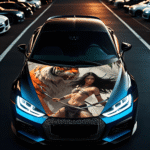 Folie Capota Auto "Hood Art" rezistenta la exterior, marime S (150 x 110cm) - Cod: AVX-CAPOTA-004S