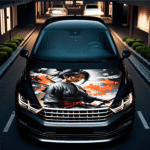 Folie Capota Auto "Hood Art" rezistenta la exterior, marime L (180 x 130cm) - Cod: AVX-CAPOTA-005L - imagine 2