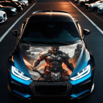 Folie Capota Auto "Hood Art" rezistenta la exterior, marime S (150 x 110cm) - Cod: AVX-CAPOTA-007S