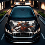 Folie Capota Auto "Hood Art" rezistenta la exterior, marime M (165 x 120cm) - Cod: AVX-CAPOTA-008M - imagine 2