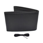 Husa volan OTOM din Piele Ecologica "Perforata" pentru autoturisme, diametru volan 37 - 39 cm, cu ac si ata Neagra - imagine 2