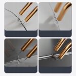 Pistol Profesional pentru lipit/sudat plastic, kit pentru repararea fisurilor din plastic, polipropilena, 400 capse de intarire, putere 50W, culoare Negru, Cod: AVX-WT-WG-X80 - imagine 6