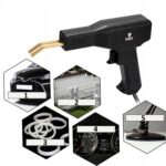 Pistol Profesional pentru lipit/sudat plastic, kit pentru repararea fisurilor din plastic, polipropilena, 400 capse de intarire, putere 50W, culoare Negru, Cod: AVX-WT-WG-X80 - imagine 4