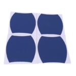Set 4 bucati protectie zgarieturi manere usa din autocolant carbon 3D Albastru - imagine 2