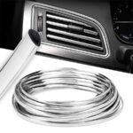 Rola Ornament Auto de tip "U" pentru muchii sau grila ventilatie, 15m liniari, culoare Crom SILVER