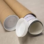 Tub din carton pentru protectie la transport folii si printuri, lungime 130 cm, diametru Ø76mm, grosime perete 4mm - imagine 2