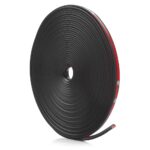 Inele de protectie si decor jante, adezive, din plastic flexibil - NEGRU - imagine 2