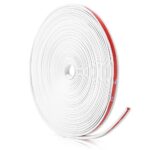 Inele de protectie si decor jante, adezive, din plastic flexibil - ALB - imagine 2